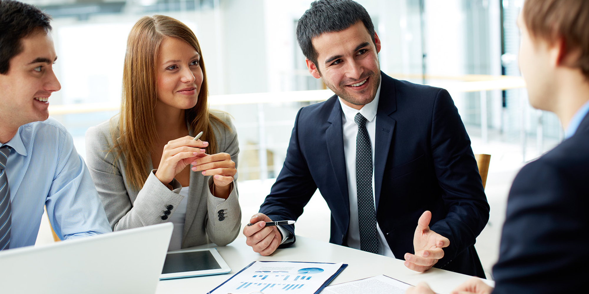 Professionals in a meeting