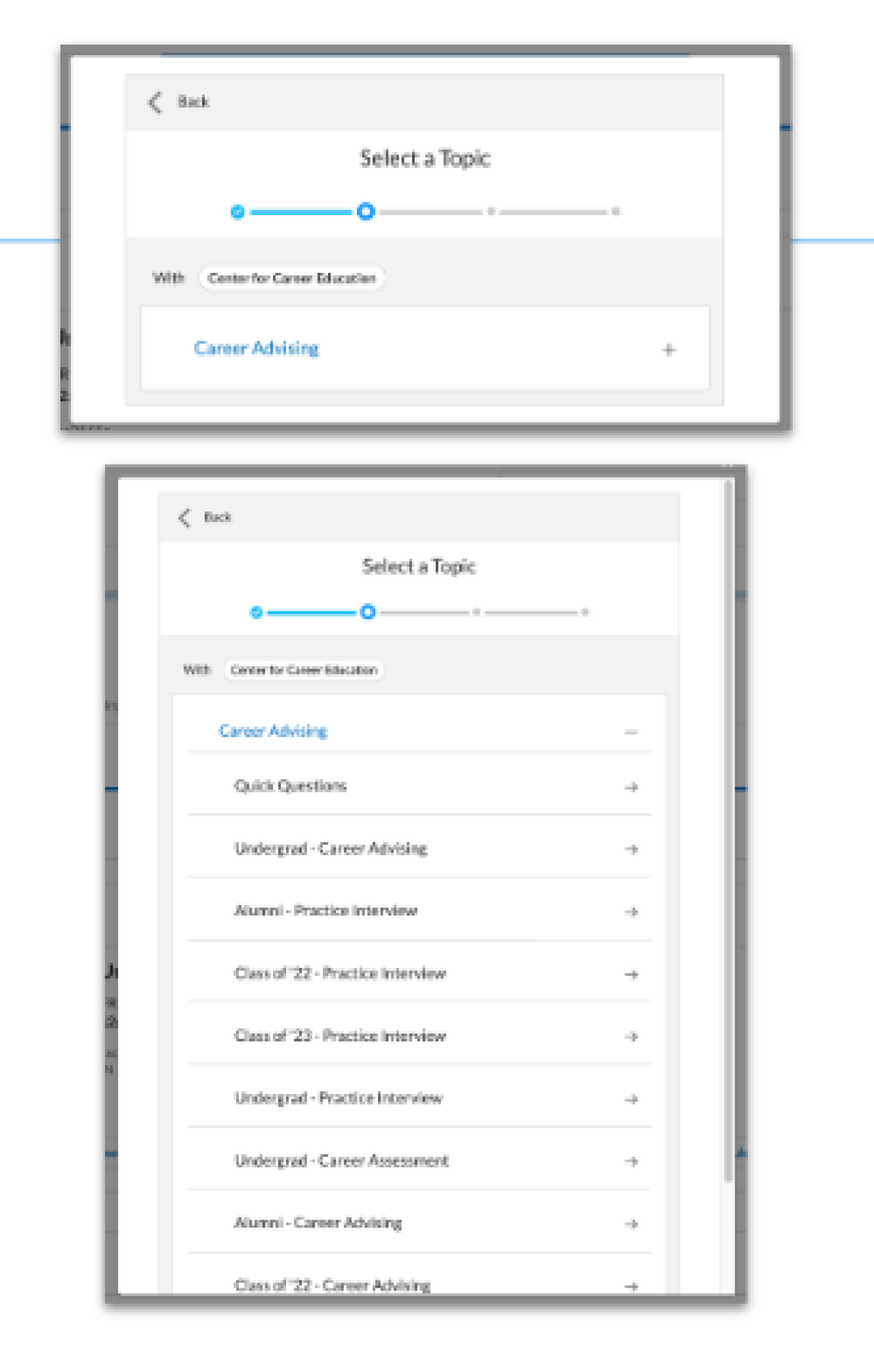 example of topics and subtopics