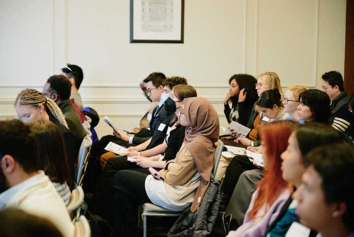 An audience of Columbia undergraduate students at the 2023 Diversity Recruiting Showcase