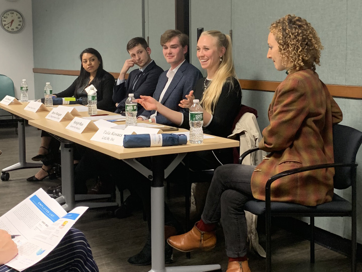 Panelists at Policy and Social Impact Showcase.