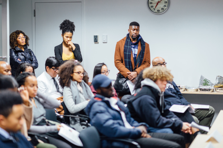 Audience at the Alumni of Color event.