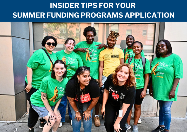 Employees and volunteers at Bronx Defenders pose for a group photo