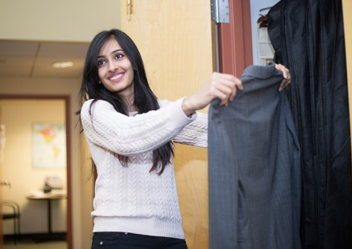 Student with Clothing Closet Suit