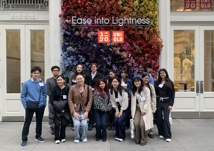 Group photo at Uniqlo store